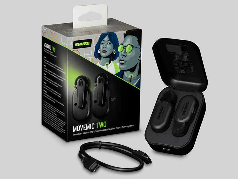 Shure MoveMic Two 無(wú)線領(lǐng)夾式話筒 Shure MoveMic Two 無(wú)線領(lǐng)夾式話筒